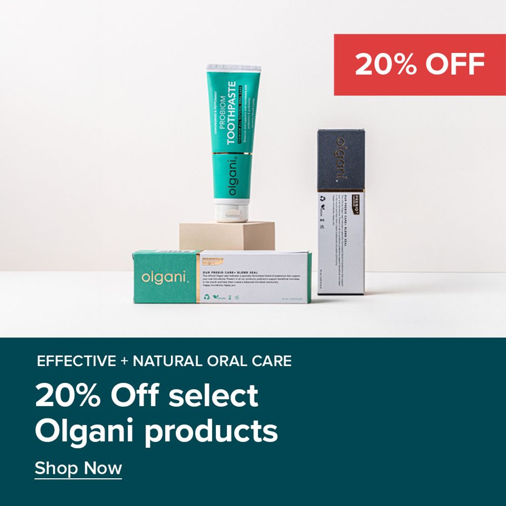 20% Off select Olgani Oral Care Range